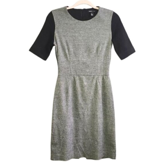 MANGO SUIT short sleeve round neck business casual tailored dress - Picture 1 of 7